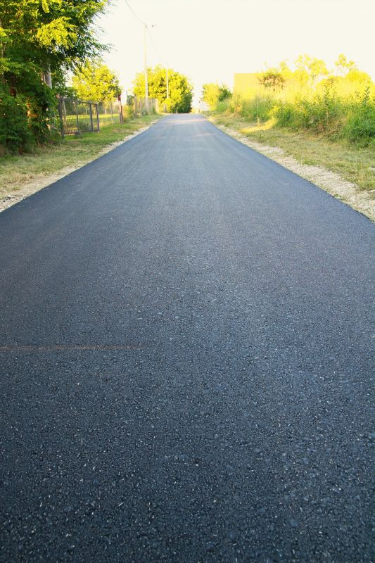 Asphalt Driveway with Edging