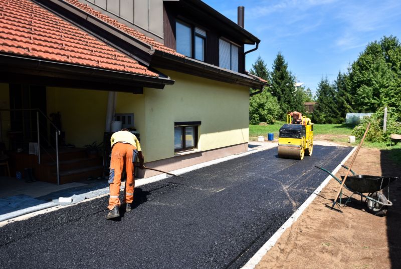 Residential Asphalt Paving Crew